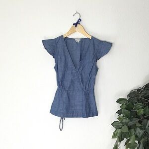 J By J Crew Chambray Top